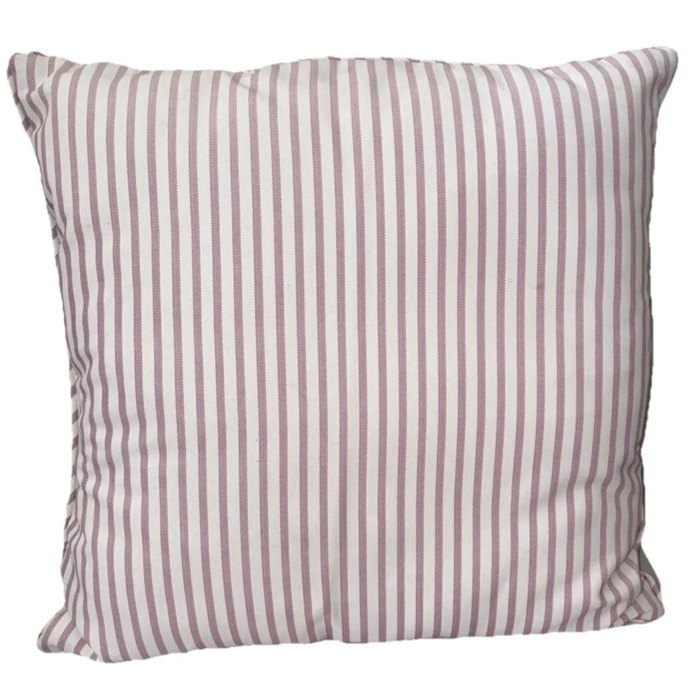Brooks Brothers Pink White Striped Pillow 18”